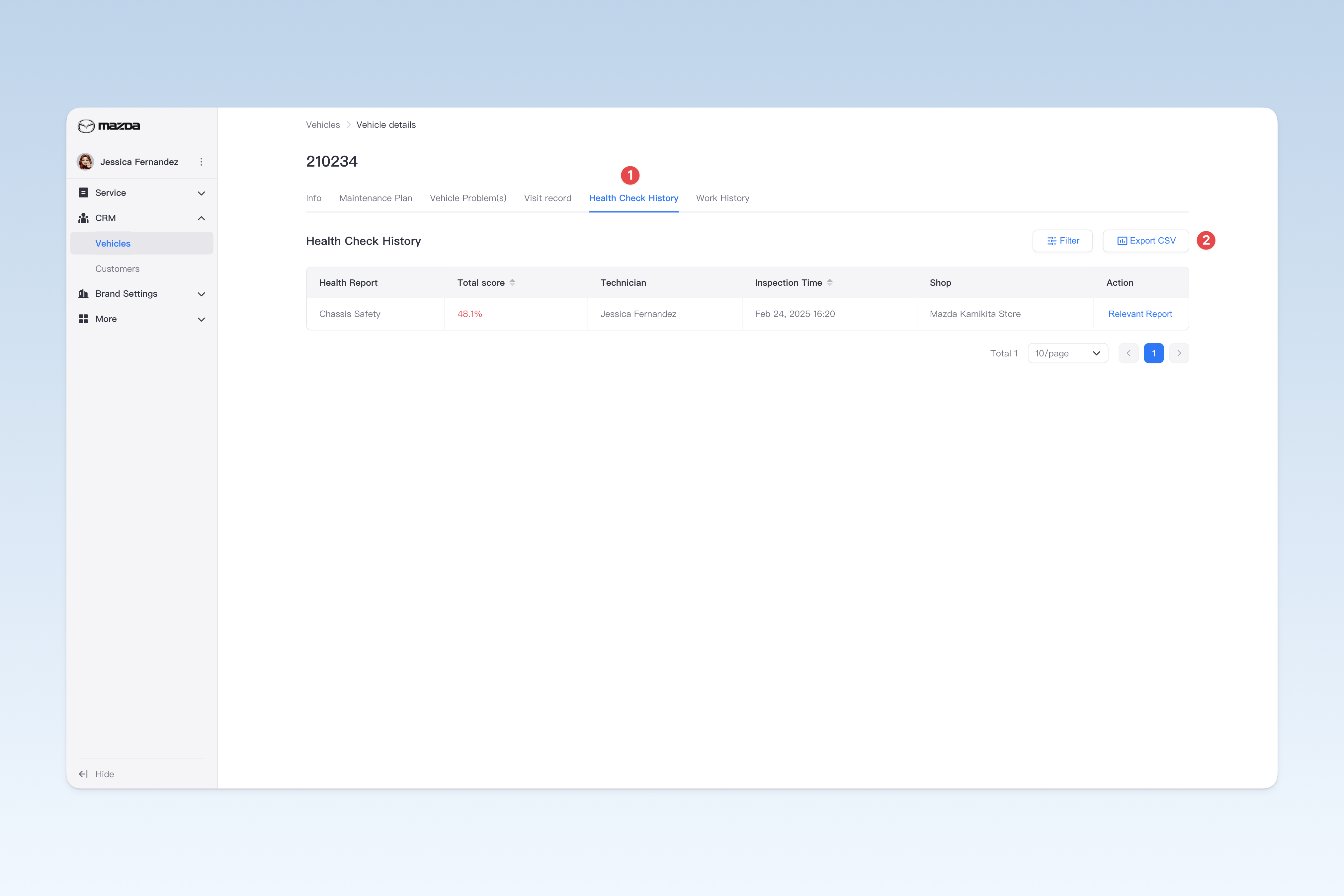 Export Health Check Records