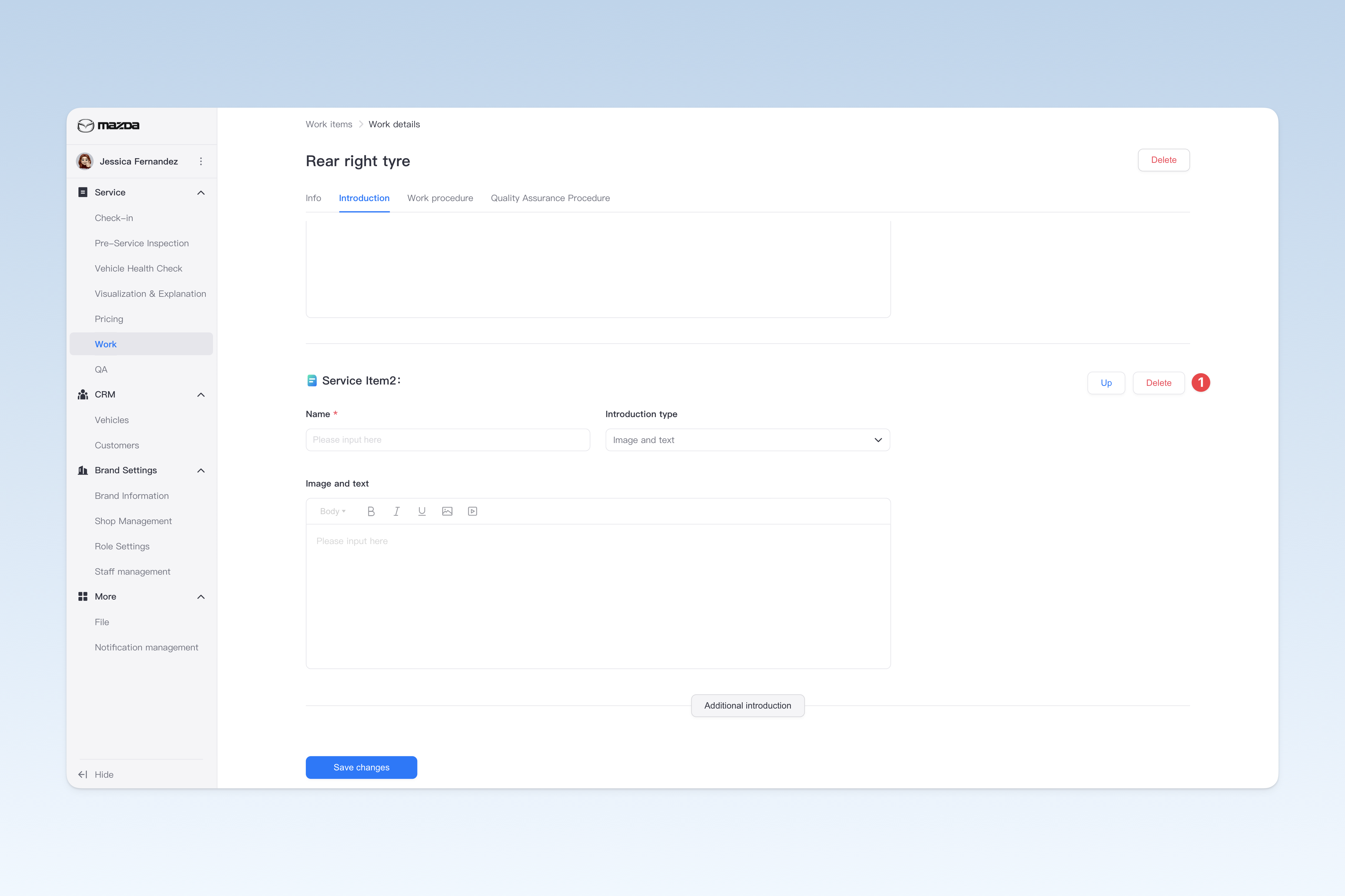 Delete work item introduction