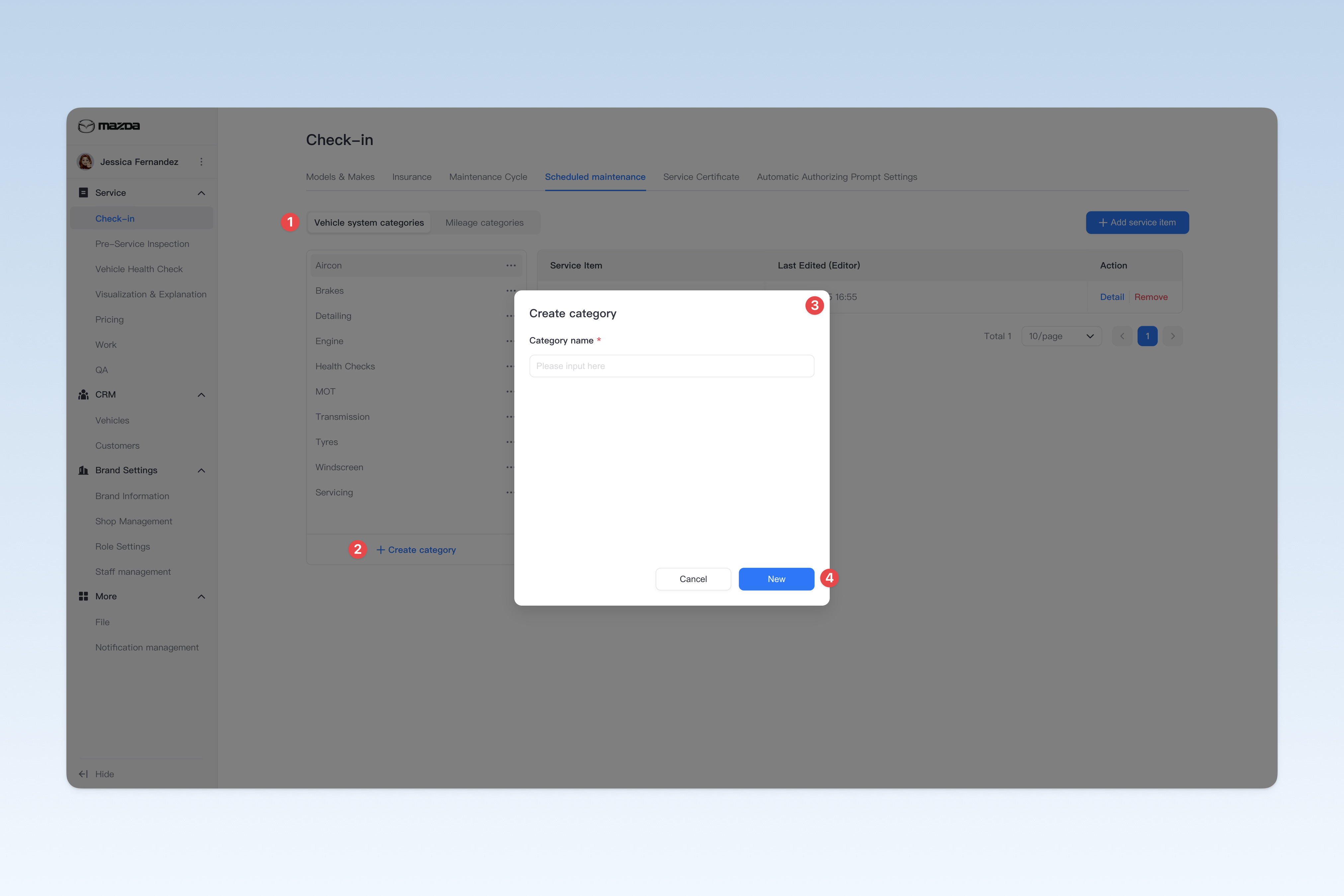 Create "Vehicle system categories"